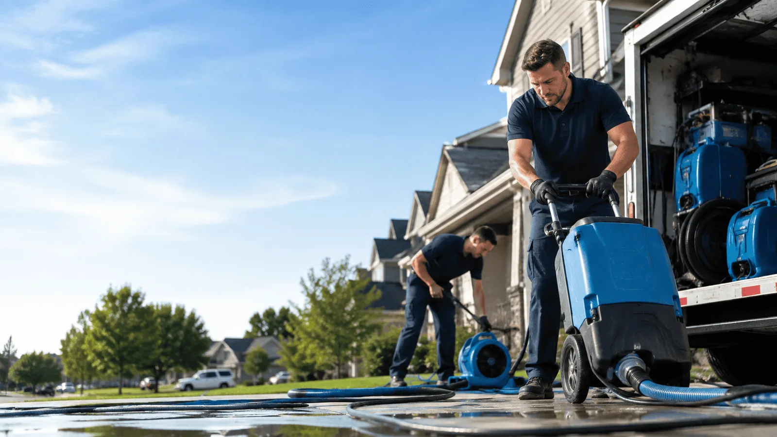 Dehumidification being performed in Cazenovia, NY